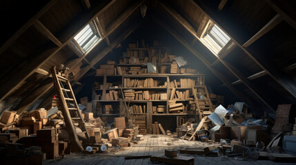 An old attic is filled with memories and stories of times past