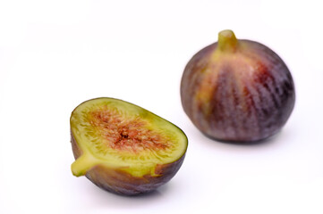 fresh appetizing figs on white background 6