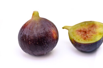 fresh appetizing figs on white background 4