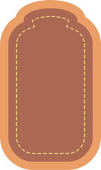 Vintage Label Color Brown Illustration
