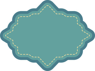 Vintage Label Color Blue Illustration
