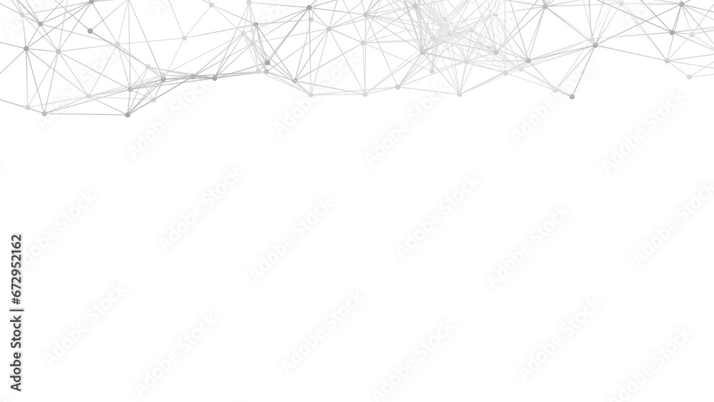 Poster Abstract geometric background. Plexus mesh backdrop illustration.