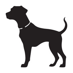 A maggie dog black Silhouette vactor
