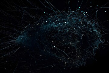 A network that embodies both a technological essence and a scientific aesthetic, generative AI