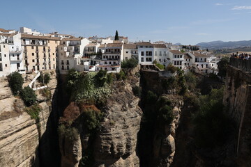 Fototapeta na wymiar House above el tajo de Ronda Spain 