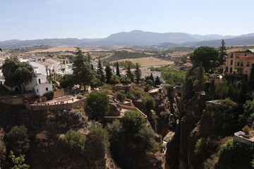 House above el tajo de Ronda Spain 