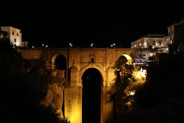 Puente Nuevo bridge in Ronda Spain by night