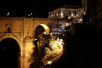 Puente Nuevo bridge in Ronda Spain by night