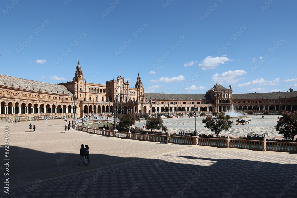 Wall mural seville plaza de espana