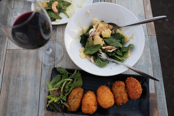 Spanish food croquette