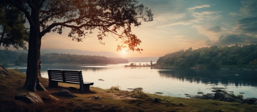 Perspective next to the stream