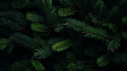 Fototapeta na wymiar Christmas tree branches background.