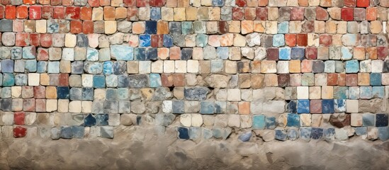 In Italy s ancient city of Herculaneum there can be found a vibrant mosaic adorned wall