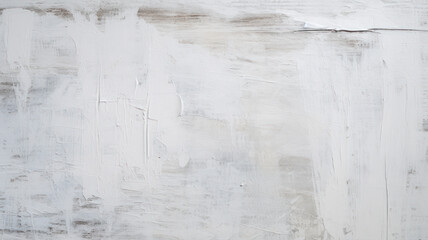 Obraz premium Close-Up of Painted White Wood Wall - Minimalism