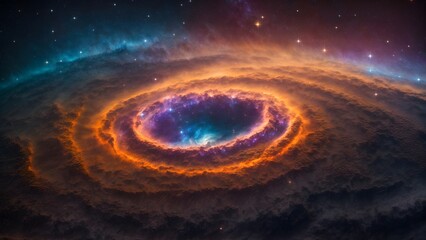Obraz premium cosmic space dust cloud