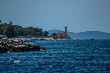 Croatian coast near the town