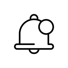 Notification support helpdesk icon with black outline style. notification, message, alert, ui, web, application, mobile. Vector Illustration