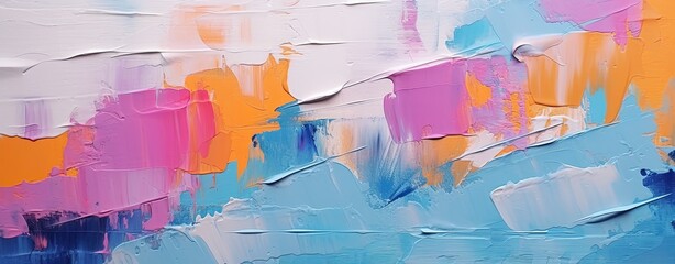 abstract painting with strokes