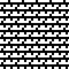 Repeated puzzle figures background. Seamless surface pattern design with mosaic ornament. Ethnic embroidery motif. Grid wallpaper. Digital paper for page fills, web designing, textile print. Vector.