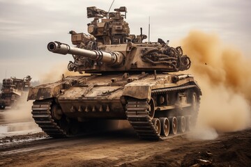 A Tank on the Battlefield