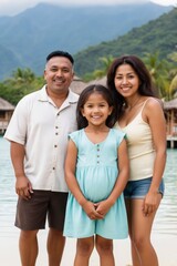 Obraz premium Family Portrait on vacation 