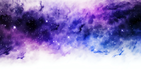 Foto op Canvas purple cosmic nebula cloud transparent texture © mr_marcom