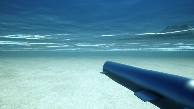 Underwater drone torpedo military arm sea ocean