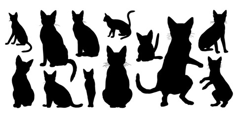 cat silhouettes