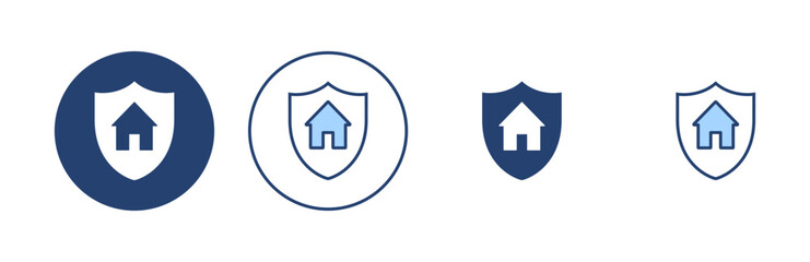 house insurance icon vector. house protection sign and symbol