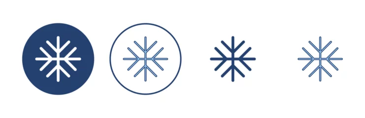 Fotobehang Snow icon vector. snowflake sign and symbol © avaicon