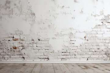 Vintage white painted brick wall background with textured surface and aged rustic charm