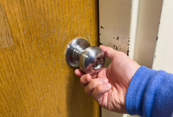 door handles in soft, natural light. Elegance and accessibility blend in timeless design, welcoming entryways with an inviting touch of class