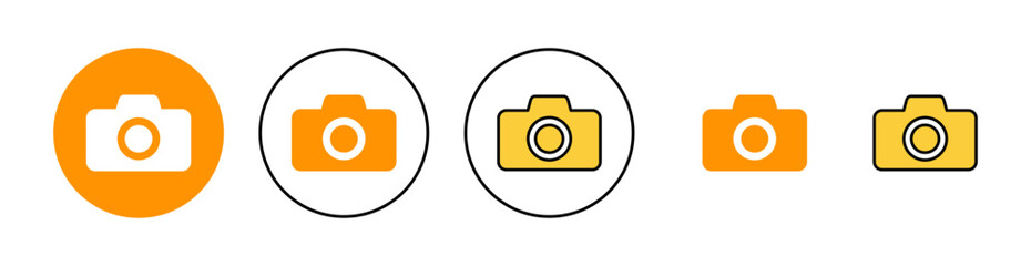 Camera icon vector for web and mobile app. photo camera sign and symbol. photography icon.