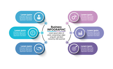 Business data visualization. timeline infographic icons designed for abstract background template