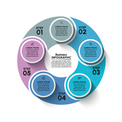Business circle. timeline infographic icons designed for abstract background template milestone element modern diagram process technology digital marketing data presentation chart Vector