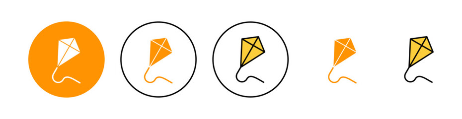 Kite icon set  for web and mobile app. kite sign and symbol - obrazy, fototapety, plakaty
