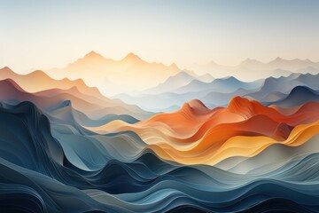 Serene Horizon Stunning Blue Sky Landscape