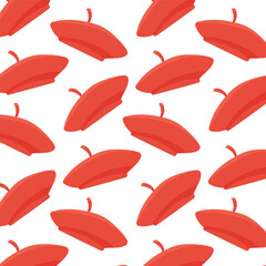 beret french headdress paris olympics red icon