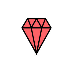 Diamond icon set illustration. diamond gems sign and symbol