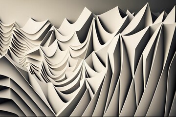 AI generated illustration of an abstract background in white and gray colors