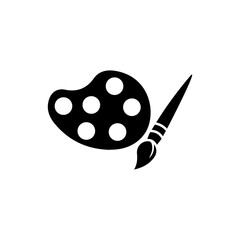 Brush icon vector. Paint brush vector design trendy illustration.