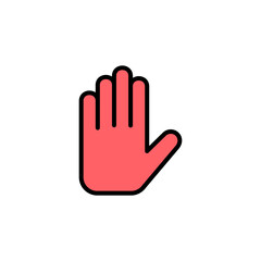 Hand icon set illustration. hand sign and symbol. hand gesture