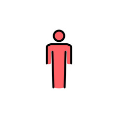 Man icon set illustration. male sign and symbol. human symbol