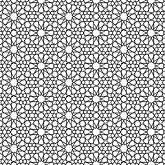 Luxury geometric Islamic pattern, seamless / tileable art deco pattern, png with transparent background. 8K