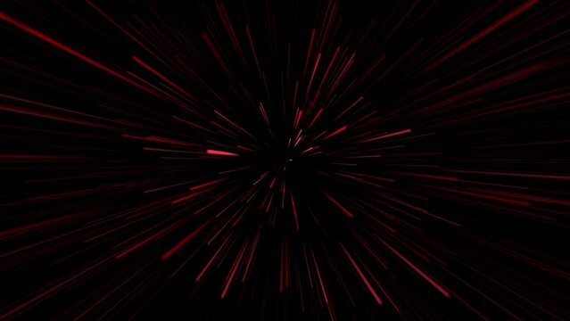 Neon starburst exploding from the center of a black screen for use as a background