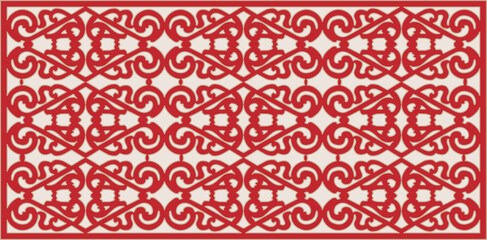 Luxury festive Chinese oriental traditional culture premium classical decoration red gold line art design vector illustration. Covers, greeting cards, logos, packaging, posters, backgrounds -Greeting 