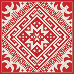 Luxury festive Chinese oriental traditional culture premium classical decoration red gold line art design vector illustration. Covers, greeting cards, logos, packaging, posters, backgrounds -Greeting 