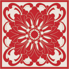 Luxury festive Chinese oriental traditional culture premium classical decoration red gold line art design vector illustration. Covers, greeting cards, logos, packaging, posters, backgrounds -Greeting 