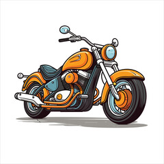 Illustration of motorcycle vector