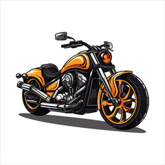 Obraz na płótnie Canvas Illustration of motorcycle vector